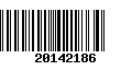 Código de Barras 20142186