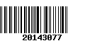 Código de Barras 20143077