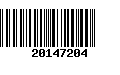 Código de Barras 20147204