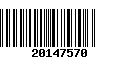 Código de Barras 20147570