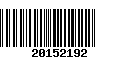 Código de Barras 20152192