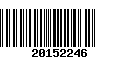 Código de Barras 20152246