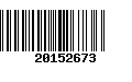 Código de Barras 20152673