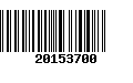 Código de Barras 20153700