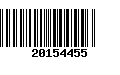 Código de Barras 20154455