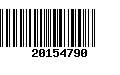 Código de Barras 20154790