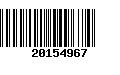 Código de Barras 20154967