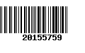 Código de Barras 20155759