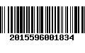 Código de Barras 2015596001834