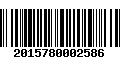 Código de Barras 2015780002586