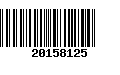 Código de Barras 20158125