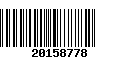 Código de Barras 20158778