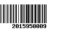 Código de Barras 2015950009