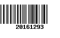 Código de Barras 20161293