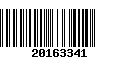 Código de Barras 20163341