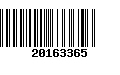 Código de Barras 20163365