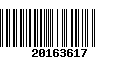 Código de Barras 20163617