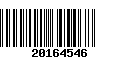 Código de Barras 20164546