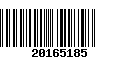 Código de Barras 20165185