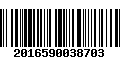 Código de Barras 2016590038703