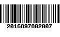 Código de Barras 2016897802007