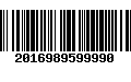 Código de Barras 2016989599990