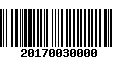 Código de Barras 20170030000