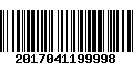 Código de Barras 2017041199998