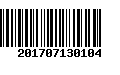 Código de Barras 201707130104