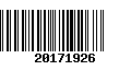 Código de Barras 20171926