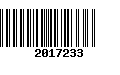 Código de Barras 2017233