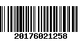 Código de Barras 20176021258