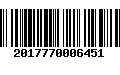 Código de Barras 2017770006451