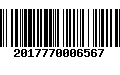 Código de Barras 2017770006567