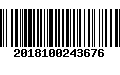 Código de Barras 2018100243676