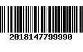 Código de Barras 2018147799990