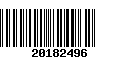 Código de Barras 20182496