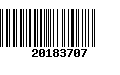 Código de Barras 20183707