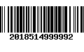 Código de Barras 2018514999992