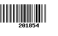 Código de Barras 201854