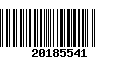 Código de Barras 20185541