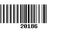 Código de Barras 20186