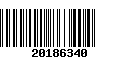 Código de Barras 20186340