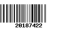 Código de Barras 20187422