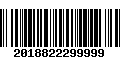 Código de Barras 2018822299999