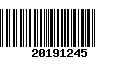 Código de Barras 20191245