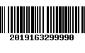 Código de Barras 2019163299990