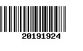 Código de Barras 20191924