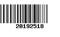 Código de Barras 20192518