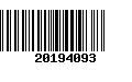 Código de Barras 20194093